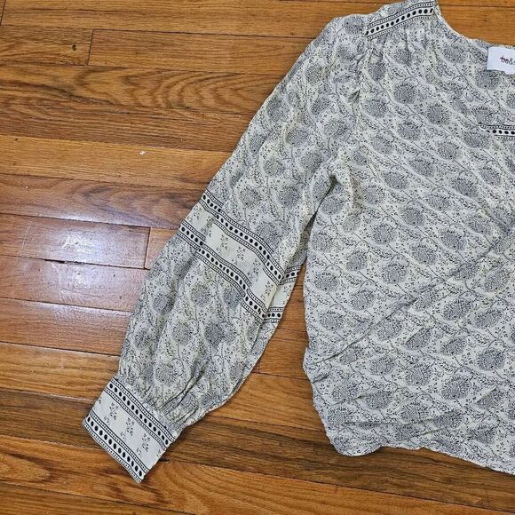 Ba&sh Women's Top Size L Wrap Long Sleeve Boho Blouse - Picture 5 of 14